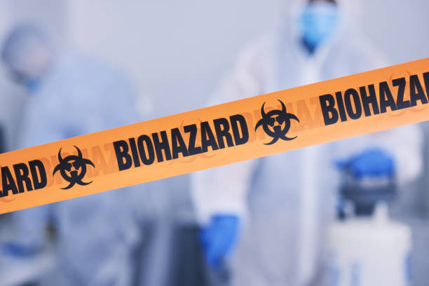 Professional Biohazard Cleanup technician working in Pender, NE